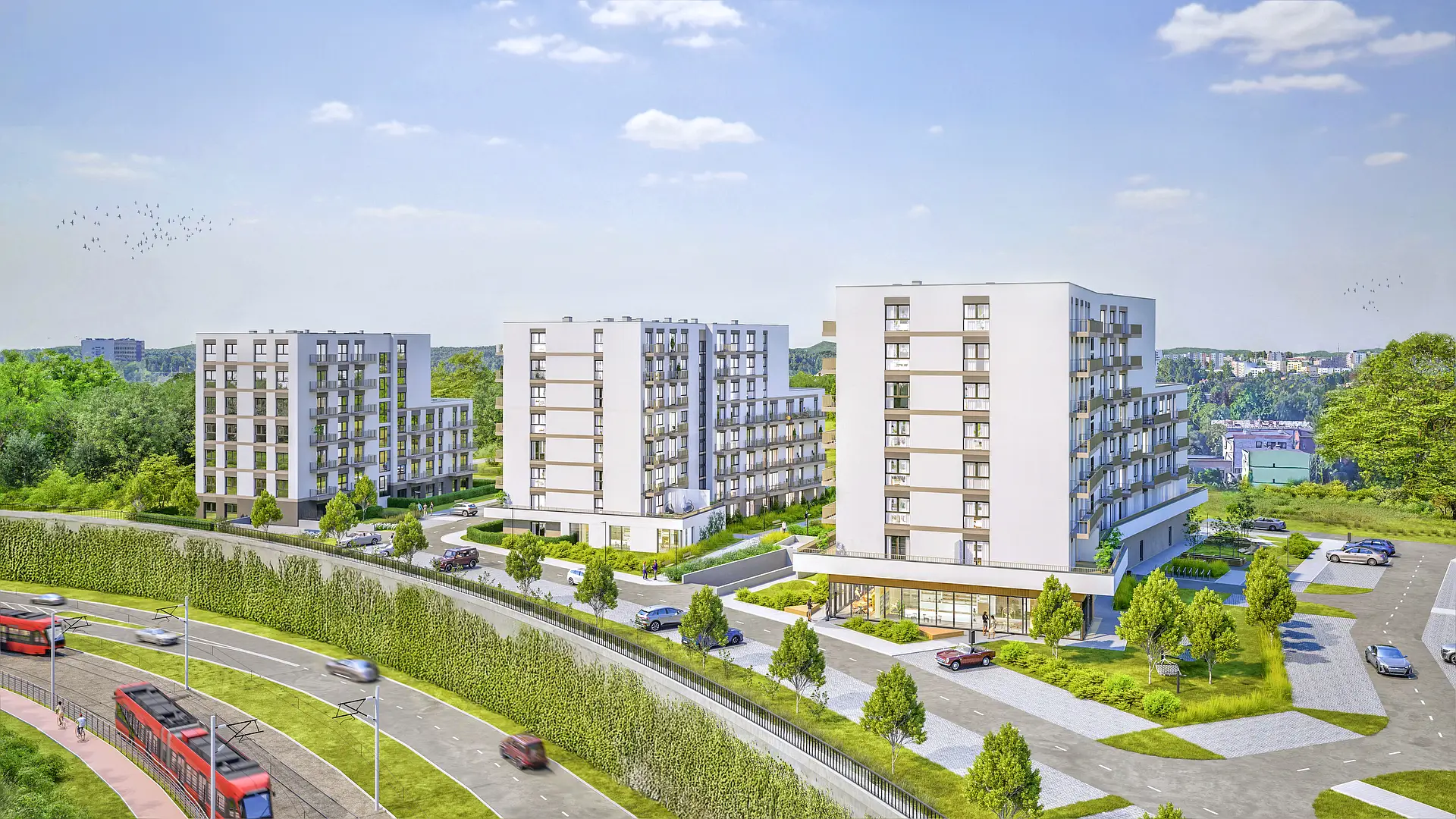 Elewacja — Katowice, ul. Jankego 15